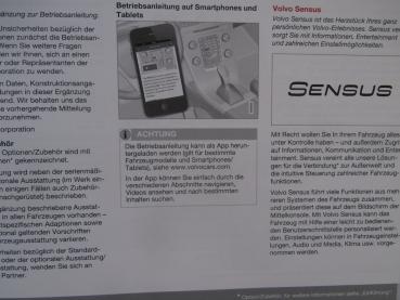 Volvo Sensus Infotainment Handbuch Anleitung TP 18463 MY15 Deutsch