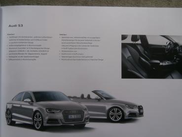 Audi A3 +S3 Limousine Typ 8V und Cabriolet  März 2019