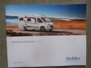Hobby Teilintegrierte Optima on Tour 2020 Prospekt +Preisliste