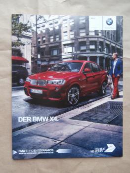 BMW X4 F26 xDrive 20i xDrive28i xDrive35i M40i xDrive20d 25d 30d 9/2016 Prospekt NEU