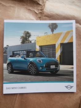 Mini Cabrio One Cooper +S +D +SD Juli 2016 Prospekt NEU F57