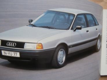 Audi 80 (Typ 89) Betriebsanleitung 1989