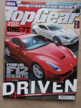 Top Gear 9/2012 F12 Berlinetta vs. Aston Martin One-77,R8 Plus,Zagato,X6 M50d,B-Max,Fiesta,Honda Fireblade,