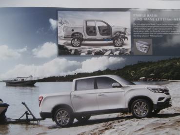 SsangYong Musso 2WD 4WD 2.2 Diesel Crystal Quartz Sapphire Prospekt Dezember 2018
