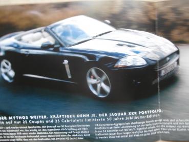 Jaguar XKR 4.2L V8 Kompressor Coupé Cabriolet 50 Jahre Edition Sonderprospekt