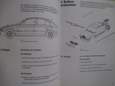 BMW Arbeitsmaterial E39 Karosserie Ausstattung Mai 1995