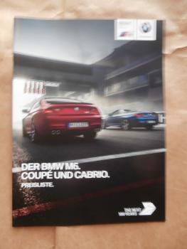 BMW M6 Coupé F13 Cabrio F12 März 2016 +Competition Paket NEU