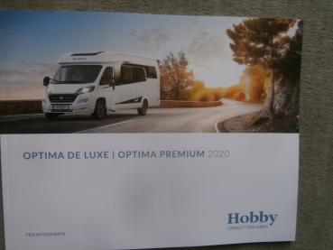 Hobby Teilintegrierte Optima de Luxe +Premium 2020 T65FL GE T70F +GE T65 HFL T75HF