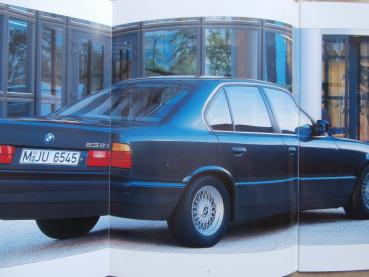 BMW 520i 525i 525iX 535i E34 Limousine September 1991 Prospekt