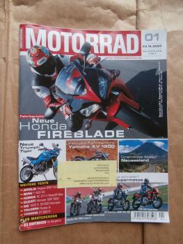 Motorrad 1/2006 Honda CBR 1000 RR Fireblade,Yamaha XV 1900 Midnight Star,Triumph Rocket III,