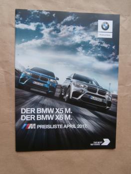 BMW X5 M F85 X6 M F86 April 2017