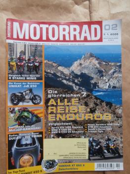 Motorrad 2/2005 Aprilia ETV 1000 Caponord vs. BMW R 1150GS Adventure vs. R1200GS vs. Honda Varadero 1000