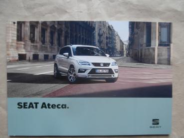 Seat Ateca +FR +Farben/Polster Katalog Oktober 2018