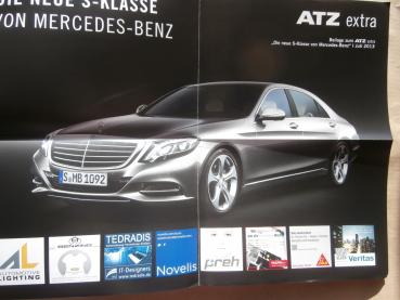 ATZ extra Mecedes Benz S-Klasse BR222 +Poster Juli 2013 Sonderheft