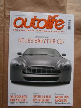 autolife Magazin für automobilen Lifestyle 2/2005 Aston Martin V8 Vantage,Rinspeed Chopster