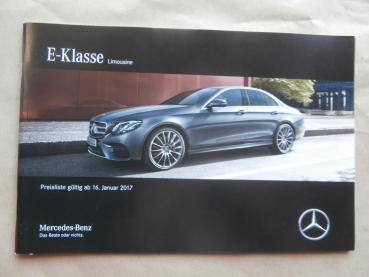 Mercedes Benz E-Klasse Limousine BR213  E200d-E350d,E200-E400 4Matic,E43 AMG E63 +S,E350e,E43AMG,E63 +S AMG,
