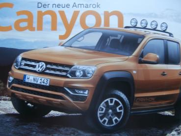 VW Amarok +Canyon +Dark Label +Highline +Aventura Prospekt Januar 2018
