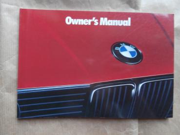 Owner"s Manual 318i/is 325i/is 325i Convertible 325iX 1990 E30