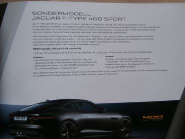 Jaguar F-Type +R-Dynamic +400 Sport +R +SVR Buch 2016 NEU