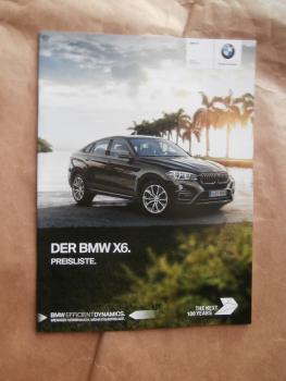 X6 xDrive35i 50i 30d 40d M50d F16 +M Sportpaket April 2016 NEU