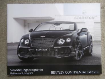 Startech Veredelungsprogramm Bentley Continental GT/GTC Prospekt September 2015