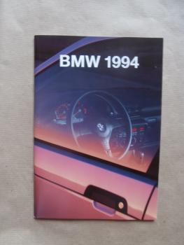 BMW Programm 1993 E36 +Cabrio 5er Reihe E34,7er Reihe E32 +850CSi E31 +M3 M5