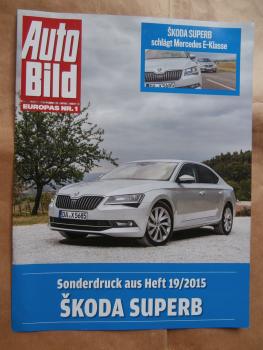 Auto Bild 19/2015 Skoda Superb 2.0TDI vs. E-Klasse BR212 E220 BlueTec