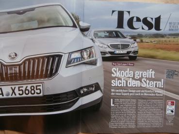 Auto Bild 19/2015 Skoda Superb 2.0TDI vs. E-Klasse BR212 E220 BlueTec