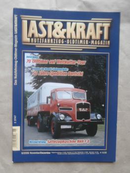 Last und Kraft 6/2006 Sattelzugmaschine MAN F8 Restaurierung,Typenblatt Henschel HS22 TL mSK,