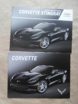 Chevrolet Corvette Stingray C7 Katalog 2015 Coupé Cabrio LT6.2V8 MT7 +Preisliste Rarität