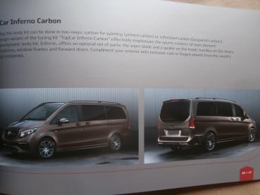 Zart Business Minivans Topcars V-Klasse Ausstattungen Englischer Katalog