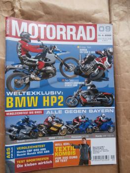 Motorrad 9/2005 Suzuki Hayabusa 1300 vs. BMW K1200S vs. Kawasaki ZX-12R vs. Honda CBR 1100XX,