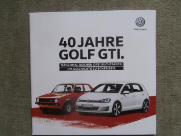 VW Golf GTI 40 Jahre +Historie +Generationen +Motorsport Prospekt 2016