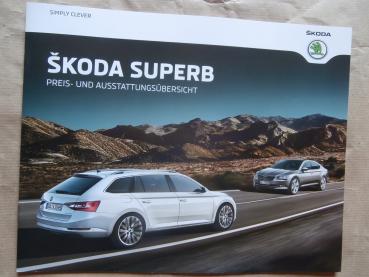 Skoda Superb Preis-& Ausstattungsübersicht April 2016 NEU