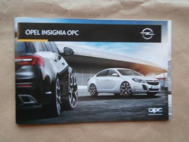 Opel Insignia A OPC Prospekt Juni 2016 +Preisliste NEU