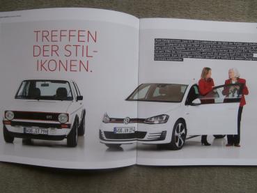 VW Golf GTI 40 Jahre +Historie +Generationen +Motorsport Prospekt 2016