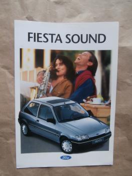 Ford Fiesta Sound 1,1l 37kw 1,3l 44kw +Katalysator Katalog Dezember 1992 +Preisliste