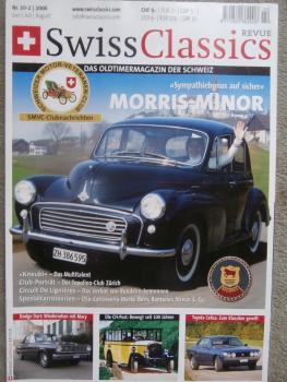 Swiss Classics Revue Nr.10-2 2006 Morris Minor,Dodge Dart,CH-Post,Toyota Celica 1600GT, Mercedes 230SLX Shotting Star Pagode