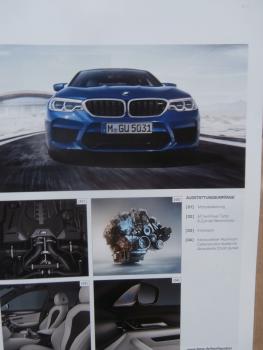 BMW M5 F90 Preisliste September 2017
