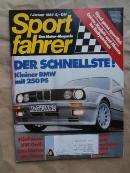 Sportfahrer 1/1984 Bristol 603/S2, Civic CRX,Lancia HPE Volumex,Jensen Automobile,