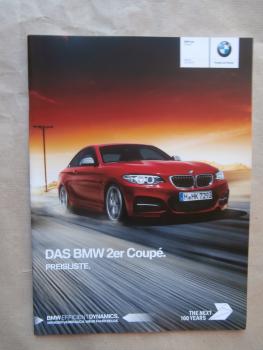 BMW 218i 220i 230i 218d 20d +xDrive 225d M240i F22 Coupé Advantage Sport Line Luxury Line M Sport Juli 2016