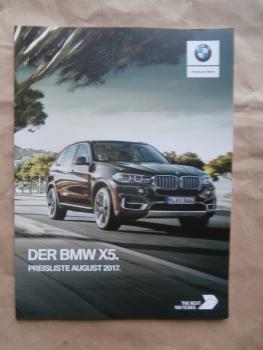 BMW X5 F15 xDrive40e iPerformance xDrive35i 50i sDrive25d xDrive25d 30d 40d M50d August 2017