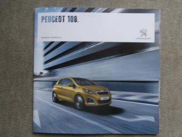 Peugeot 108 3-türer 5-türer VTi72 53kw Katalog Mai 2018+Preisliste