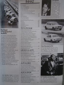 Auto Zeitung 7/1973 Vergleichstest Audi 80L vs. Alfasud vs. Citroen GS 1220 Club vs. Fiat 24N vs. Taunus 1300L