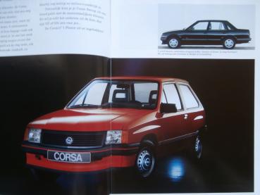 Opel 1990 Niederlande Prospekt Corsa +TR,Kadett +Cabrio,Vectra A,Omega+Caravan,Senator B,