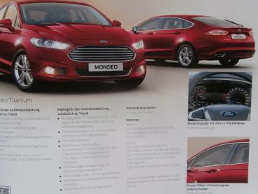 Ford Mondeo 4-türer 5-türer +Turnier Dezember 2016