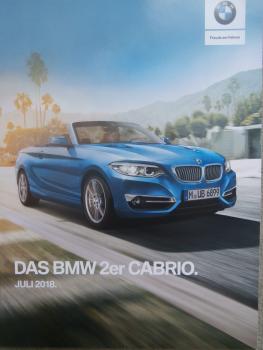 BMW 218i 220i 230i 218d 220d +xDrive 225d F23 Cabrio +M240i 7/2018 +Preisliste NEU