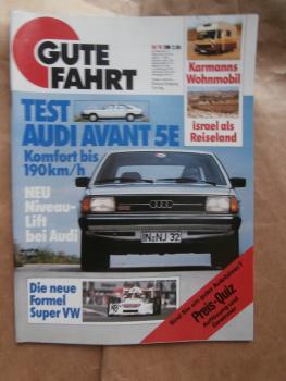 Gute Fahrt 10/1978 Audi 100 Avant 5E Dauertest,Karmann LT 28D,