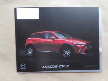Mazda CX-3 Prime Center Exclusive Sports-Line Prospekt +Preisliste April 2017