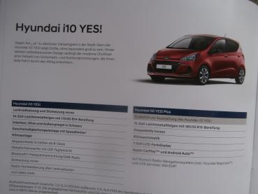 Hyundai YES! i10 i20 i30 Kona Prospekt März 2019 +Preise